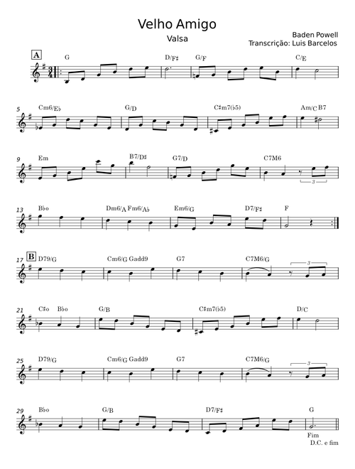 Velho amigo - Baden Powell