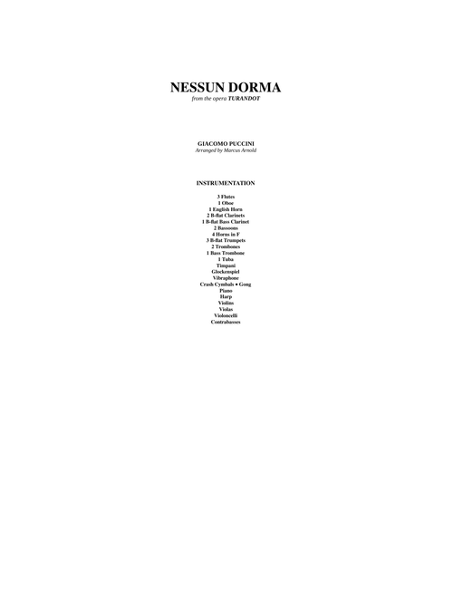 Nessun Dorma