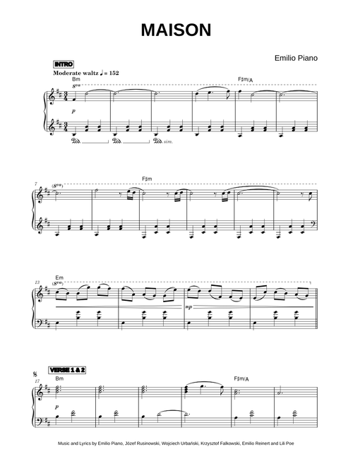Maison - Emilio Piano (Piano)