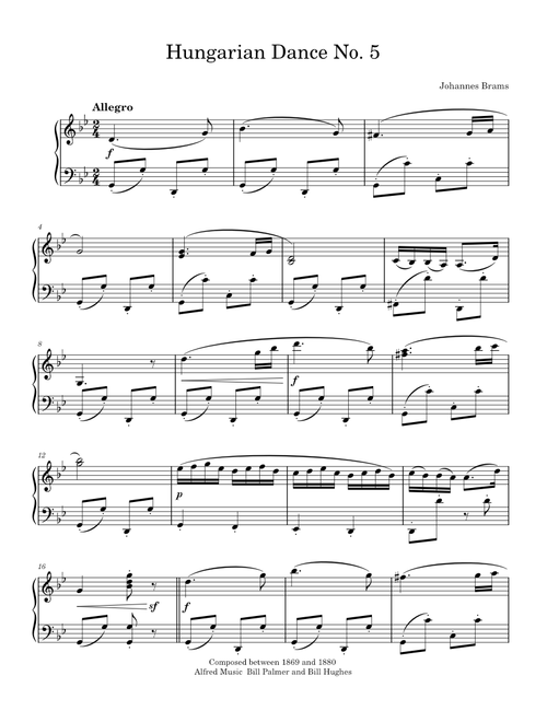 Hungarian Dance No. 5
