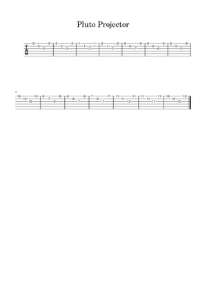 Pluto Projector Sheet Music with Chords for Synthesizer (Solo ...