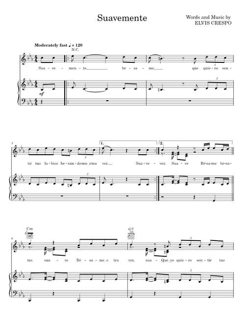 Suavemente - Elvis Crespo