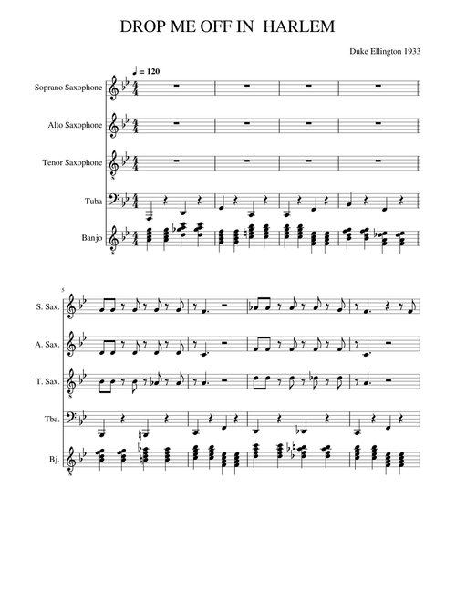DROP ME OFF IN HARLEM - Duke Ellington