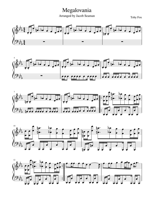 Undertale OST - Megalovania ~ Piano Remix