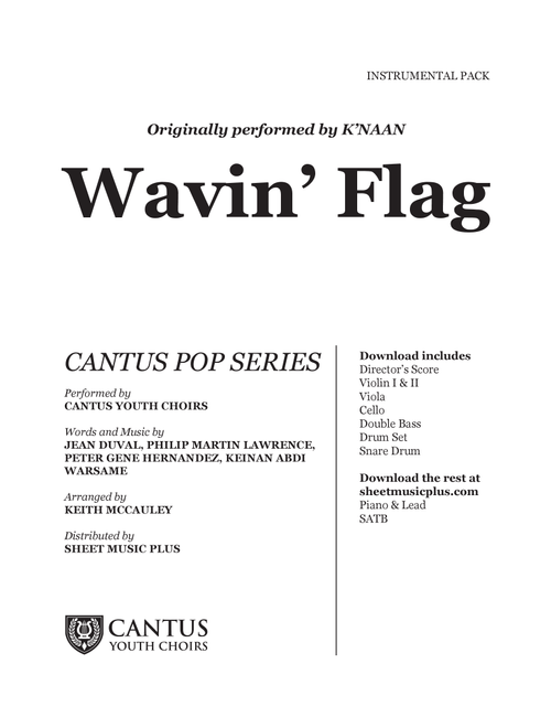 Wavin' Flag (main Version) (Arr. Keith McCauley) - K'naan (Large Ensemble)