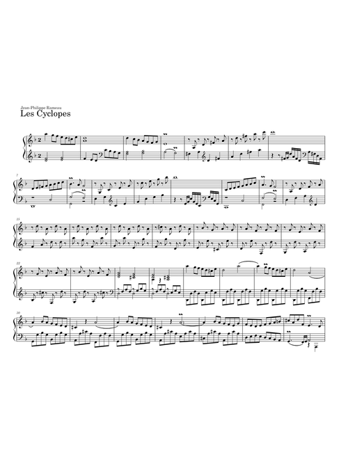 Les cyclopes – Jean-Philippe Rameau