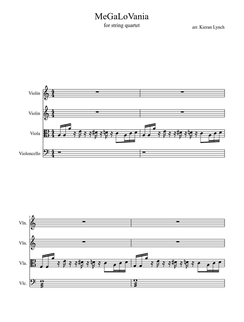 MeGaLoVania for String quartet