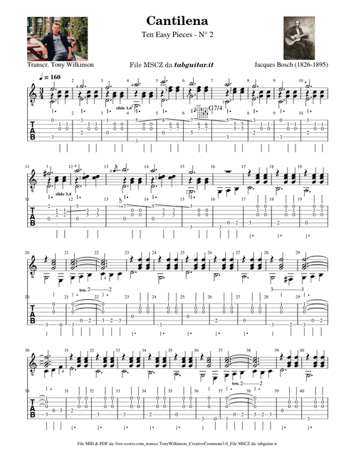 10 Pièces faciles - n°2 Cantilene – by Jacques Bosch