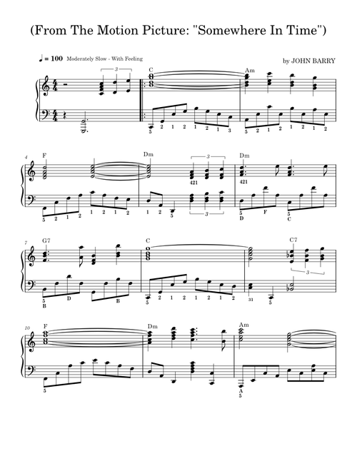 Somewhere In Time – John Barry