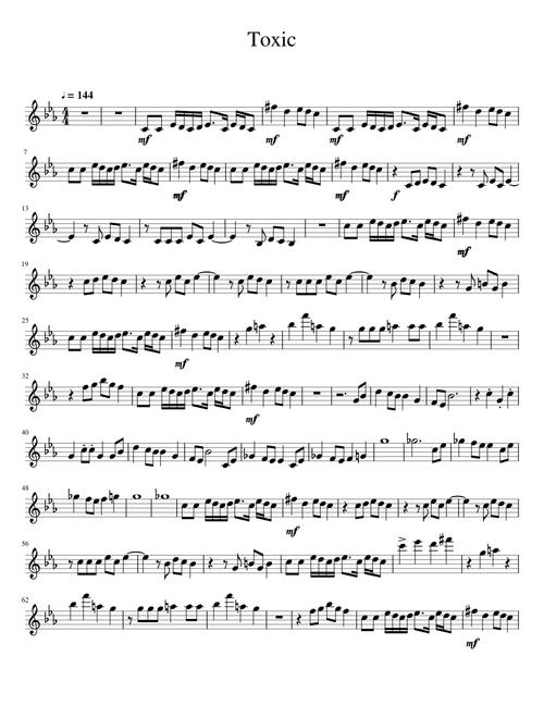 Toxic oboe part