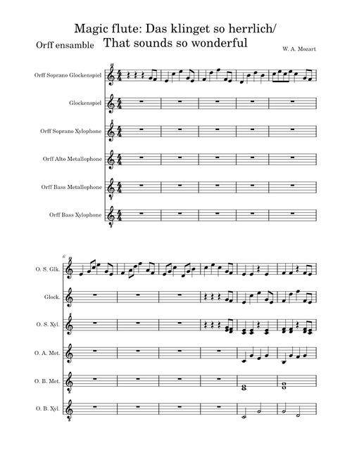Magic Flute: Das klinget so herrlich/That sounds so wonderful