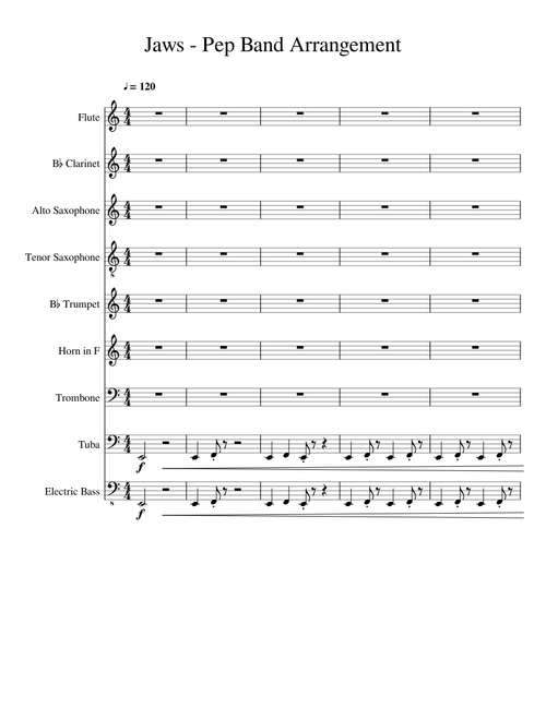 Jaws - Pep Band Arrangement