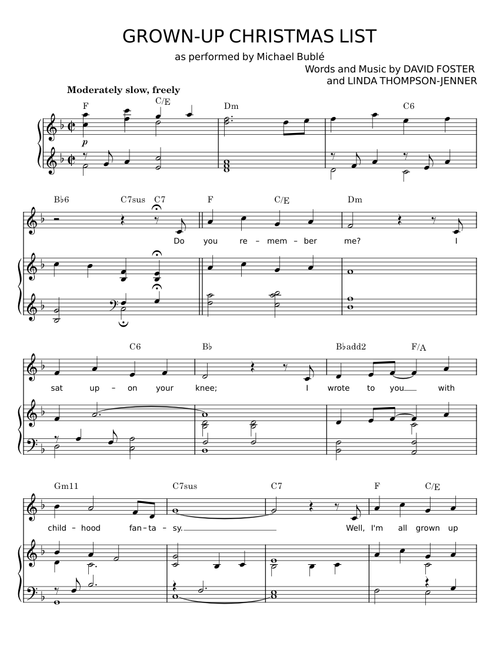 Grown-up Christmas List - David Foster