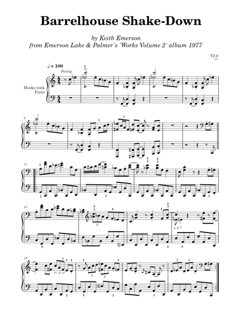 Barrelhouse Shake-Down – Keith Emerson (V2.6)