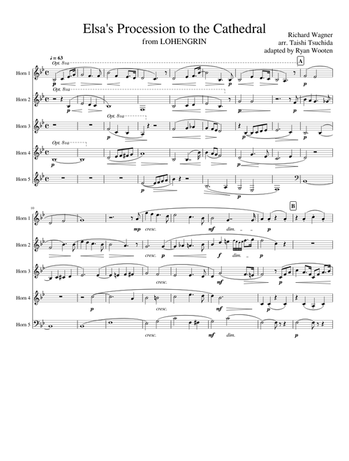 Elsa's Procession to the Cathedral - Horn Quintet