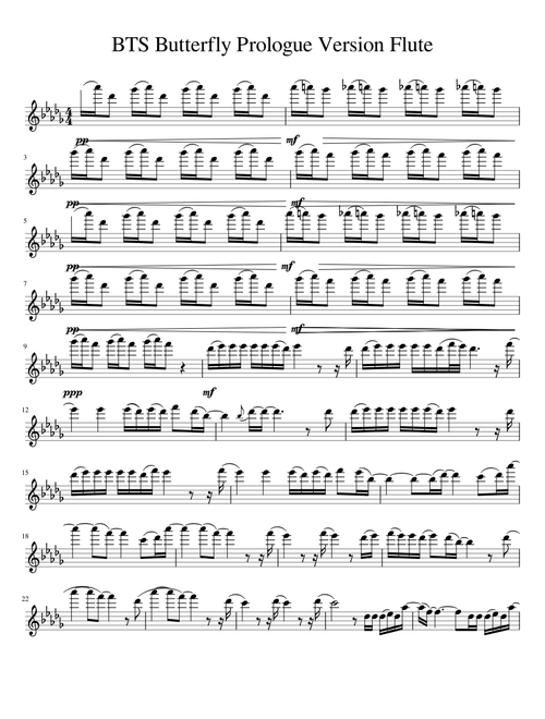 BTS Butterfly Prologue Version Flute