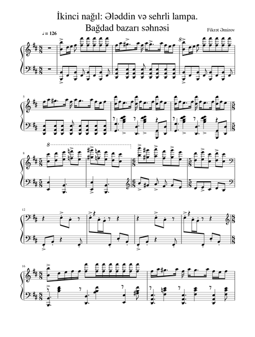 Arabian Nights (1001 Nights) – Fikrət Əmirov
