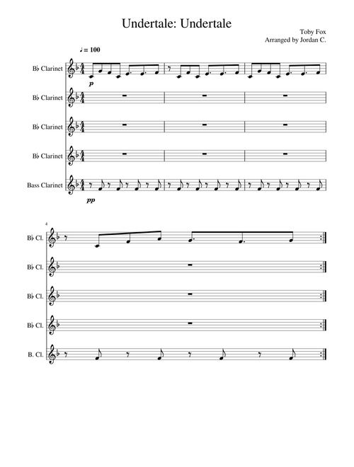 Undertale - Undertale (clarinet)