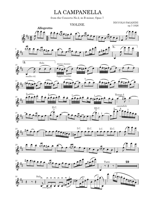 La Campanella – Niccolò Paganini