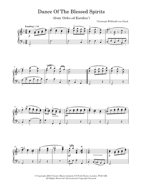 Dance Of The Blessed Spirits (from Orfeo ed Euridice) - Christoph Willibald von Gluck