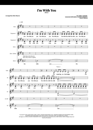 I'm with You Sheet Music with Chords for Piano, Vocals (Piano