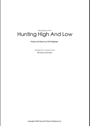 Hunting high and low - a-ha Sheet Music with Chords for Piano