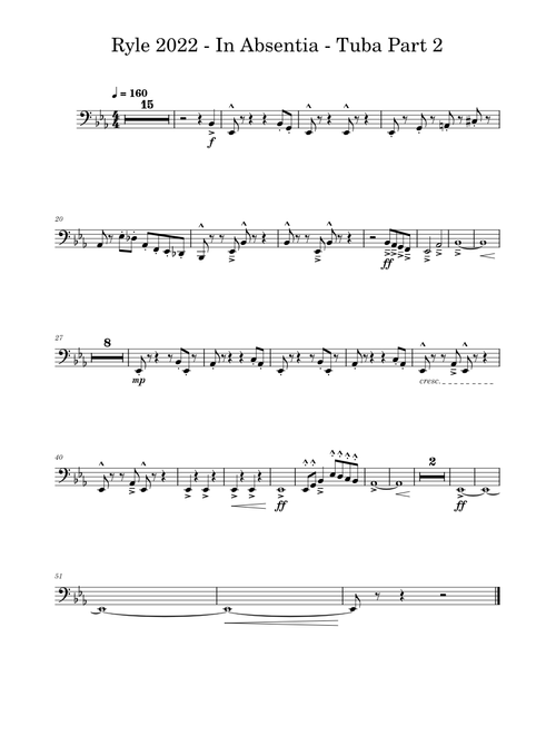 Ryle 2022 - In Absentia - Tuba Part 2