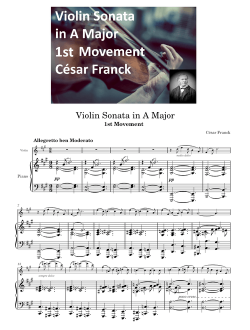 Violin Sonata in A Major, 1st Movement - César Franck