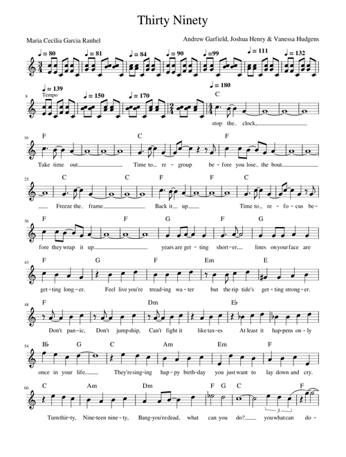 Thirty Ninety – Jonathan Larson