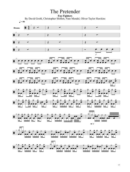 The Pretender (Arr. Danilo Silva) - Foo Fighters (Drums)