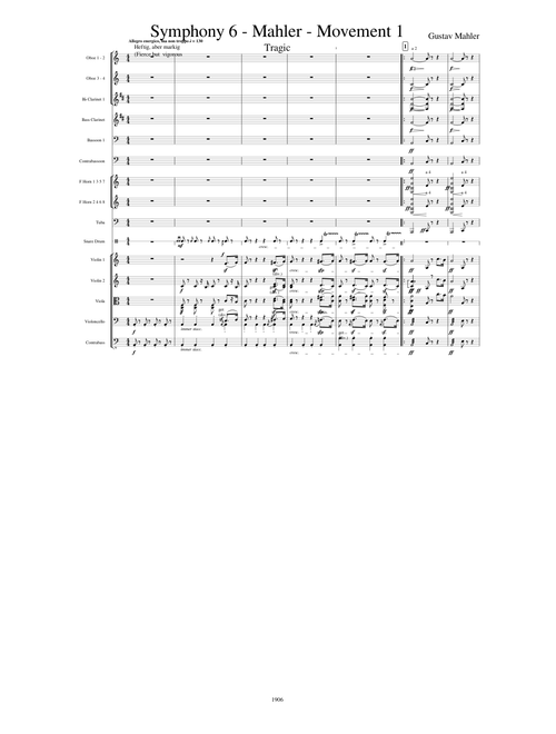 Symphony #6 Movement 1, Mahler