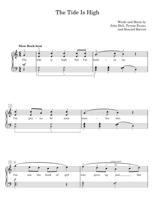 The Tide Is High - John Holt