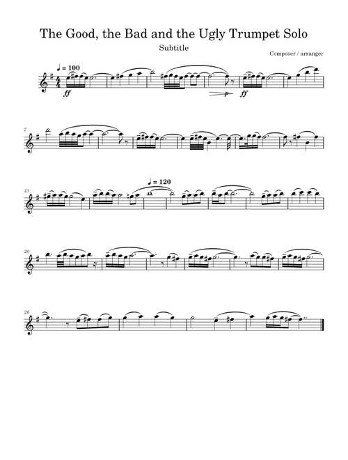 The Good, the Bad and the Ugly Trumpet Solo – Ennio Morricone The Good, the Bad and the Ugly Trumpet Solo