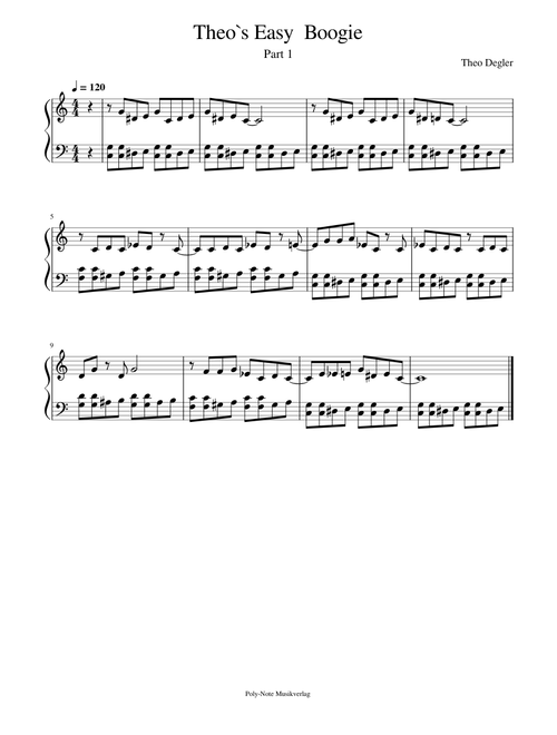 Theo`s Easy Boogie in C Dur Part 1
