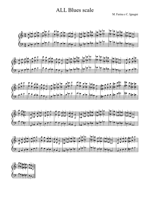 All blues scale