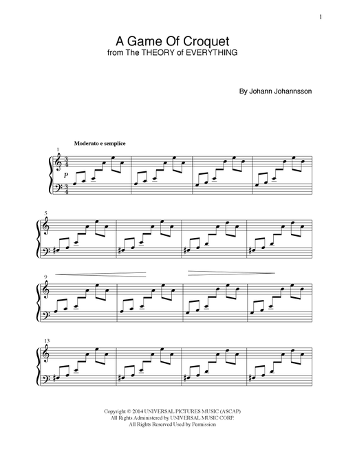 A Game Of Croquet (Arr. Paul Kleinz) - Various (Piano Solo)