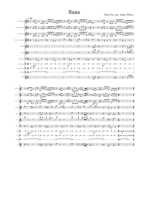 Undertale Soundtrack: sans. – Toby Fox Toby Fox Undertale: Sans. | Band Arrangment