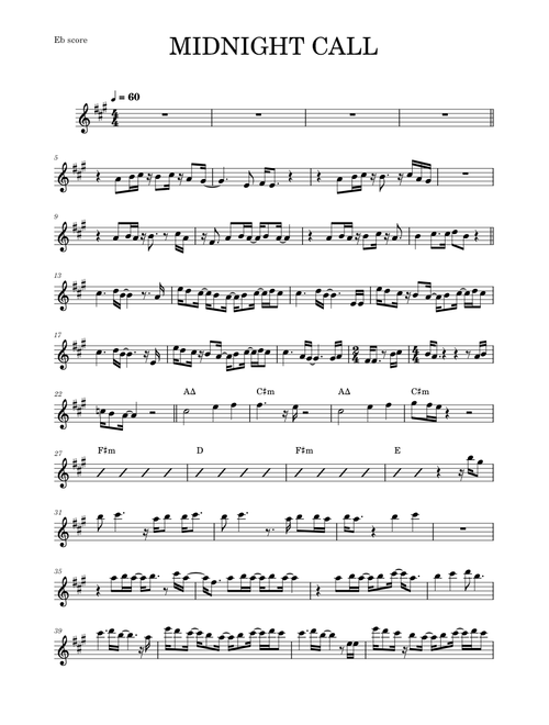 Midnight call – Jimmy Sax (ALTO SAX RMK)