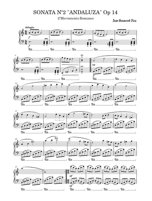 SONATA Nº2 "ANDALUZA" Op 14 2º Movimiento:Romance – joanbedi80