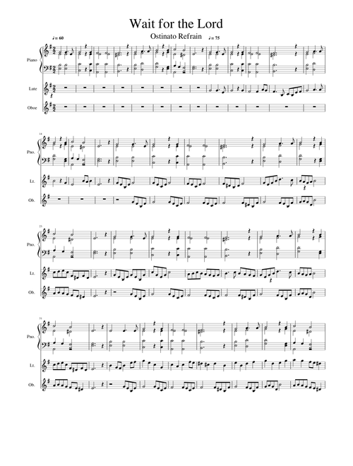Wait for the lord – Taizé Wait for the Lord (instrumental)