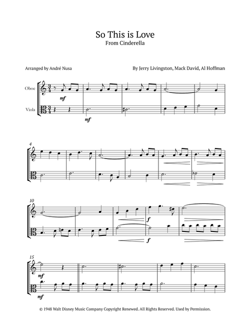 So This Is Love (Arr. André Nusa) - James Ingram (Instrumental Duet)