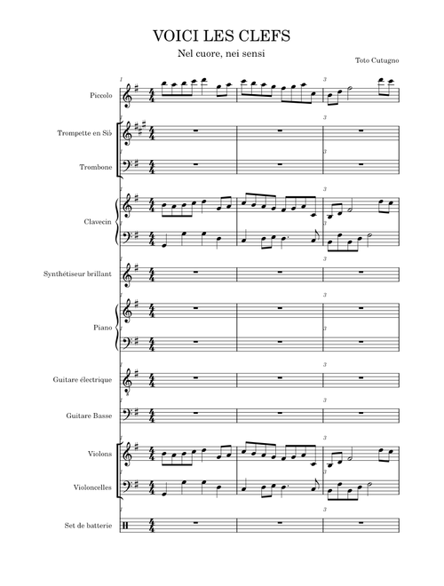 voici les clefs – Toto Cutugno