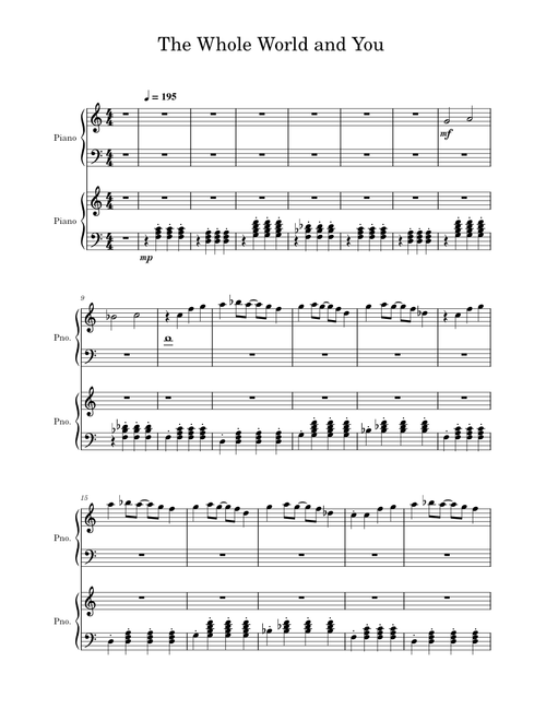 The whole world and you – Tally Hall The Whole World and You