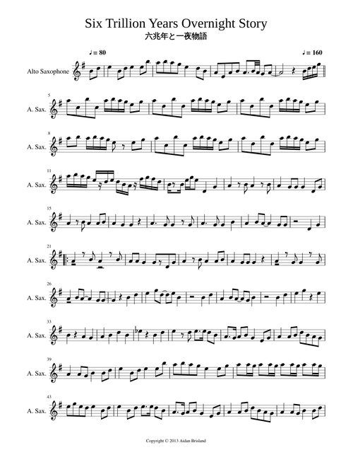 Kazuto Wong | Free sheet music | Download PDF or print on