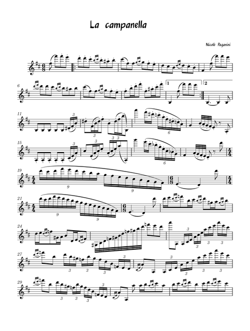 La Campanella – Niccolò Paganini