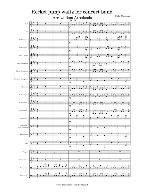 Team Fortress 2 - Rocket Jump Waltz – Mike Morasky Rocket jump waltz for concert band