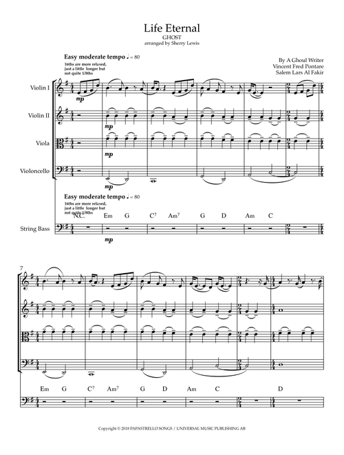Life Eternal (Arr. Sherry Lewis) - Ghost (String Ensemble)