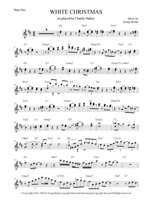 White Christmas (Arr. Anderson Quevedo) - Dave Koz & Kelly Sweet (Tenor Sax Solo)