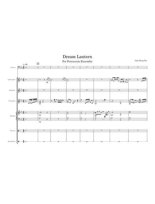 Dream Lantern (Yumetourou) – RADWIMPS Dream Lantern (Yumetourou) for percussion ensemble