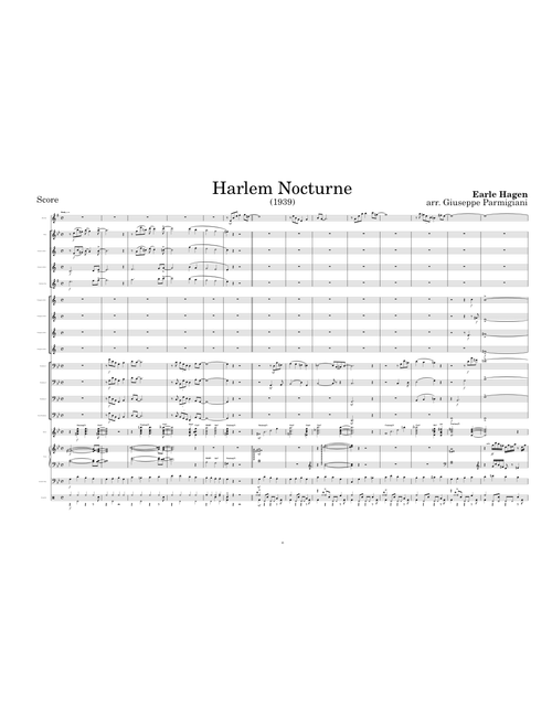 Hagen - Harlem Nocturne (1939) Big Band